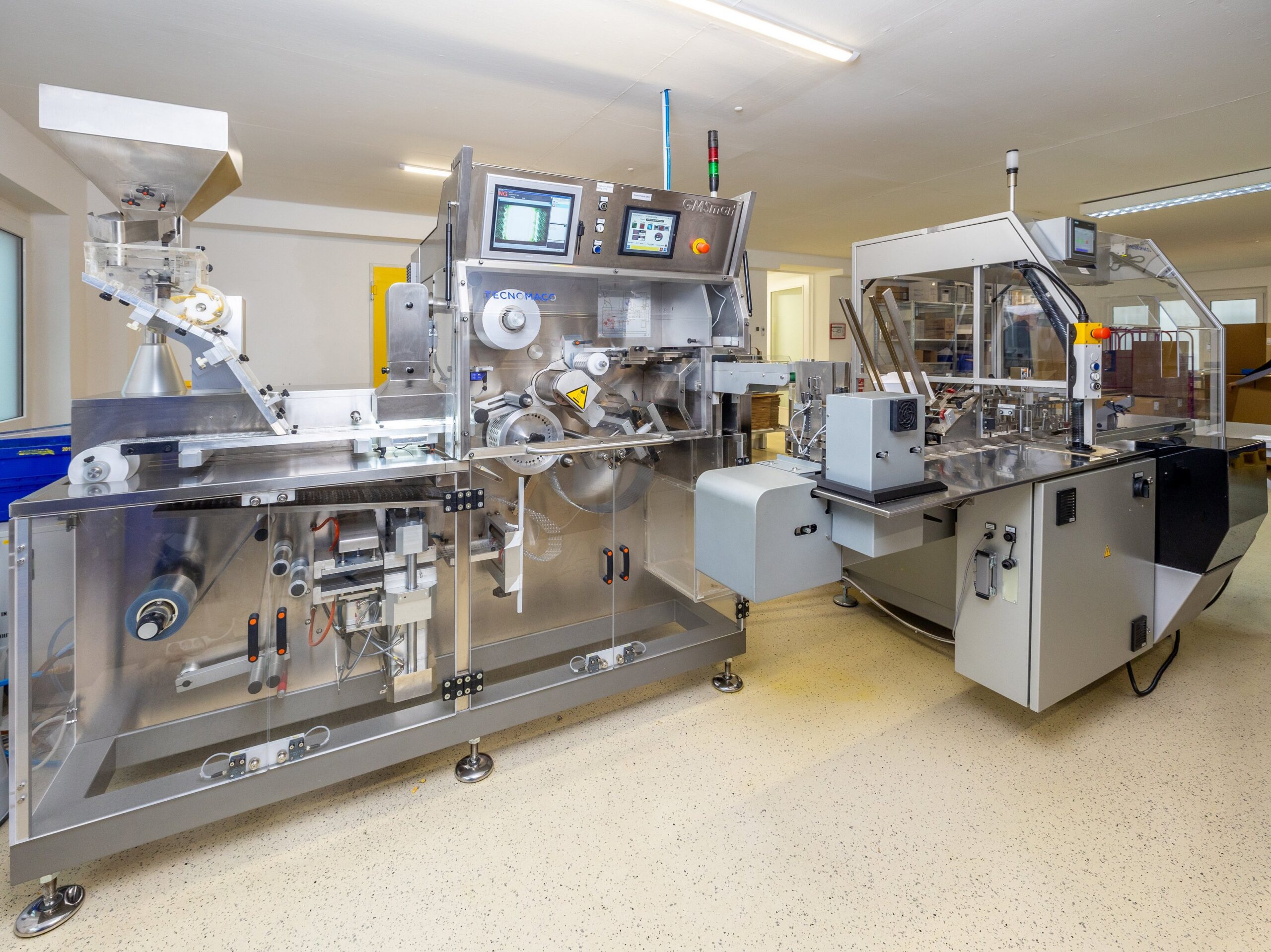 Komplette Pluripac-Produktionsanlage in Deutschland — Edelstahl-Linie für die Herstellung von TEMPLE ONE